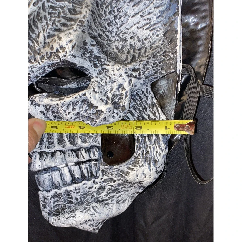 Skeleton Mask Cloak Californian Costume Creepy Horror Con Halloween Youth XL
